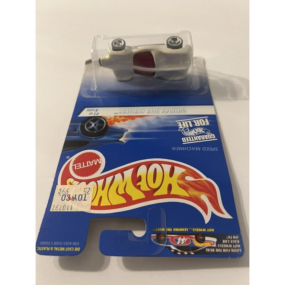Vintage 1983 HOT WHEELS- DOUBLE VISION WHITE Diecast Speed Seeker Car-Malaysia - Picture 3 of 4